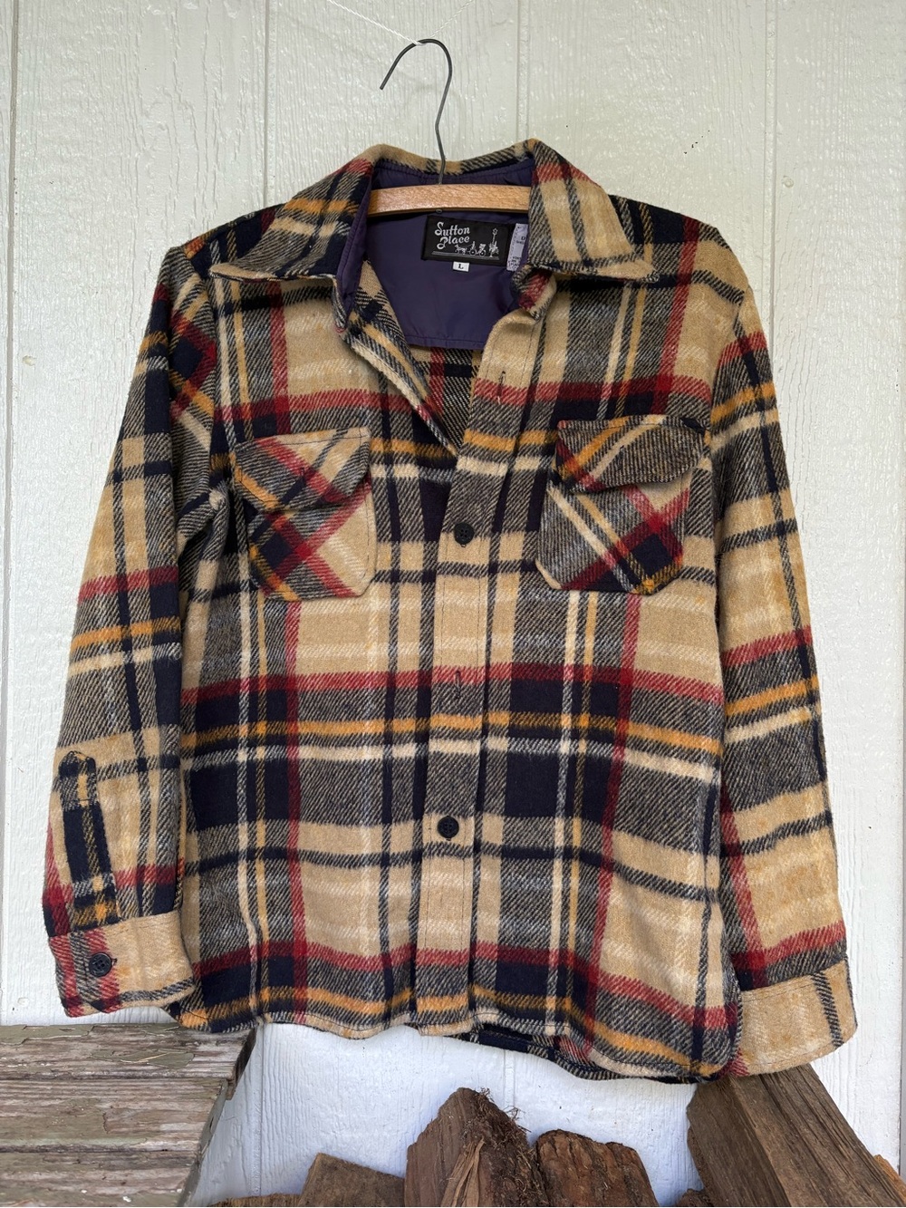 Vintage Wool Blend Men’s Shirt